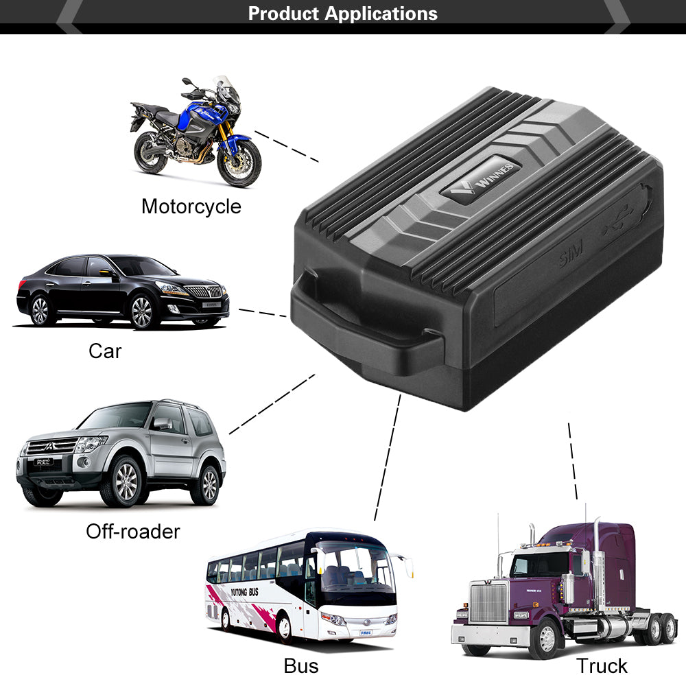WINNES 2GTK935 car GPS tracker Strong Magnetic 50 Days Standby Rechargable Tracker For Vehicle Car Truck Real Time Positioning