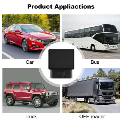 WINNES 2GTK816 OBD GPS tracker Plug and Play Free APP Accurate Real-time Positioning Alarm Track Device for Car