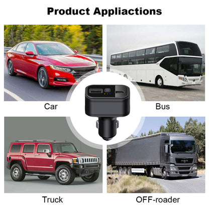 WINNES 4G TK818 GPS Tracker spy hidden Car Charger real-time positioning and voice monitoring with SOS key