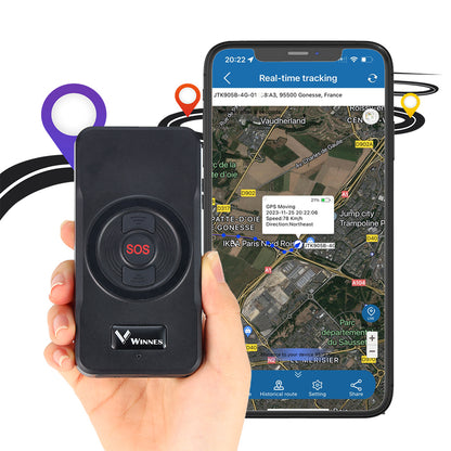 WINNES GPS Tracker for Vehicles Car GPS Tracker Device Real Time GPS Tracker for Car Motorcycles Trucks Vehicles (2G TKS2)