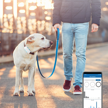 WINNES TK911pro 4G Dog GPS Tracker 700mah IP65 Waterproof Free APP real-time positioning with Sound/light for Find device function Data statistics and Electronic Geofencing
