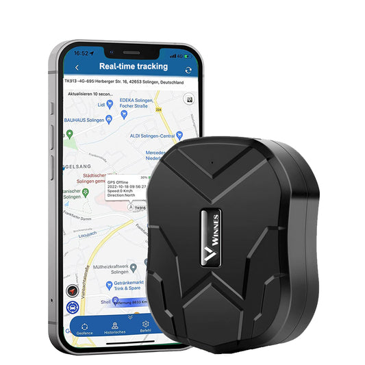 WINNES GPS Tracker 2G TK905B, Built in 10000mAh Rechargeable Battery 150 Days Standby, Real Time Positioning Waterproof Strong Magnetism GPS Car Tracker for Fleet, Van, Vehicle